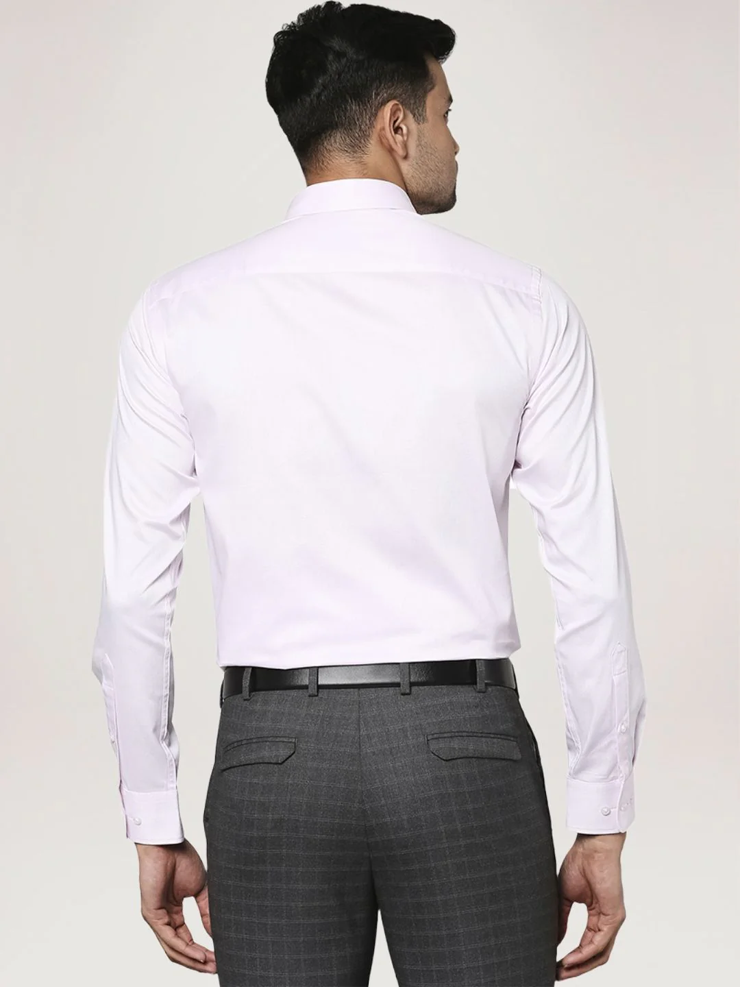 Men Red Slim Fit Structure Cotton Shirts - Image 4