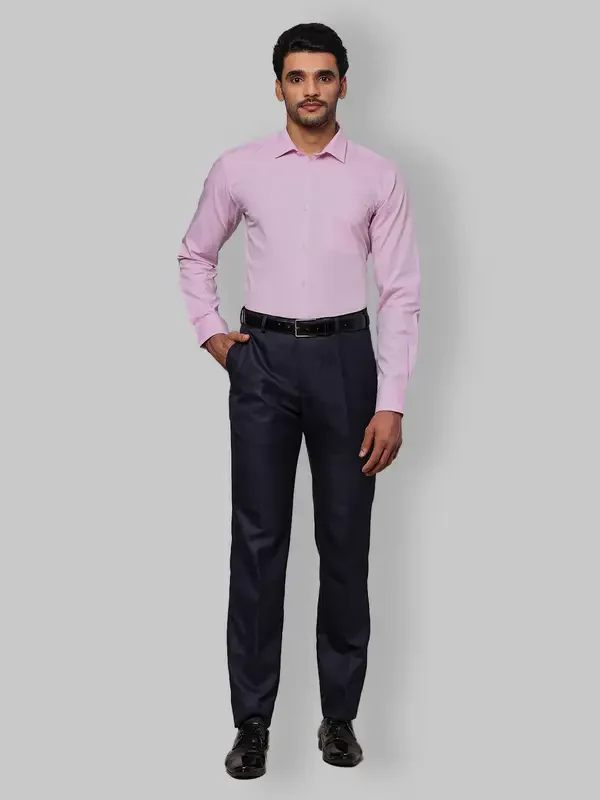 Park Avenue Men Pink Structured Slim Fit Cotton Formal Shirt - Image 6