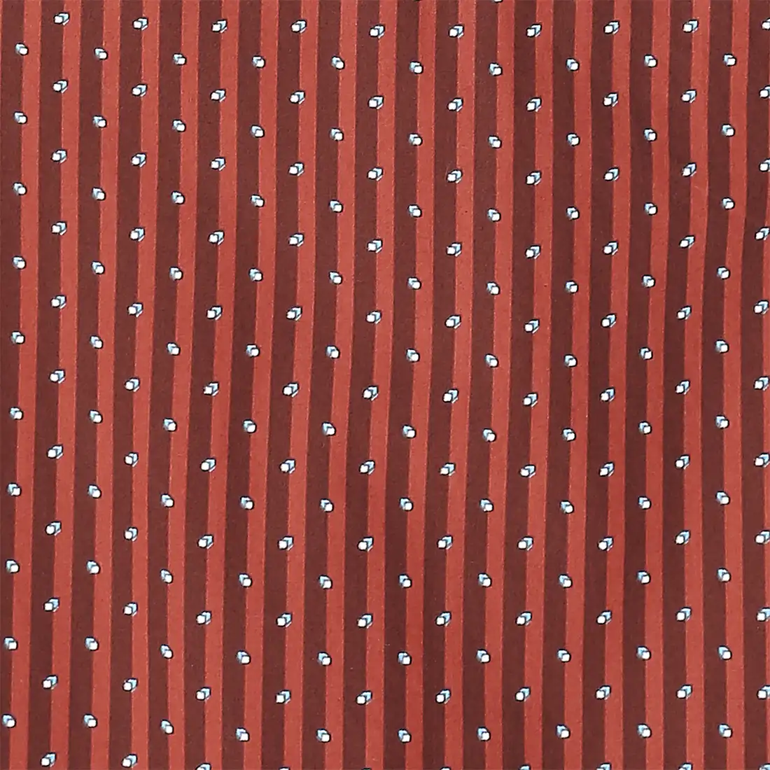 Men Red Tailored Fit Print Cotton Full Sleeve Shirts - Image 7