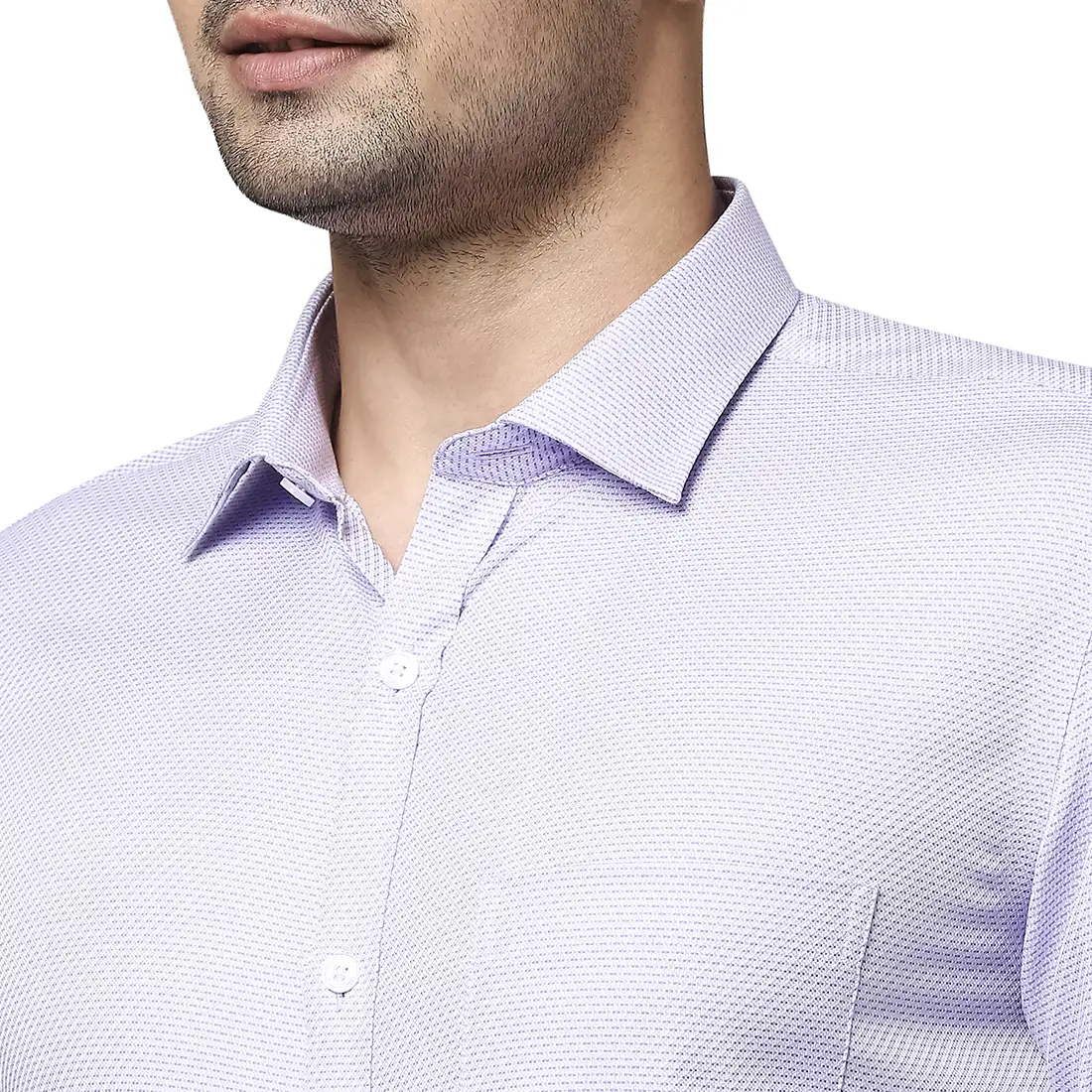 Men Violet Slim Fit Checks Cotton Shirts - Image 6