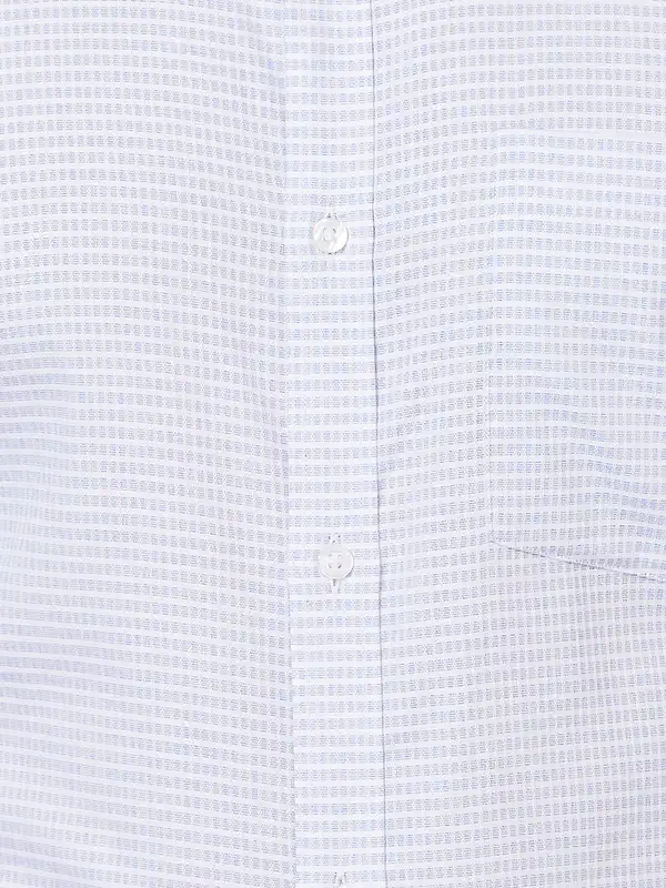 Men Violet Slim Fit Checks Cotton Shirts - Image 7