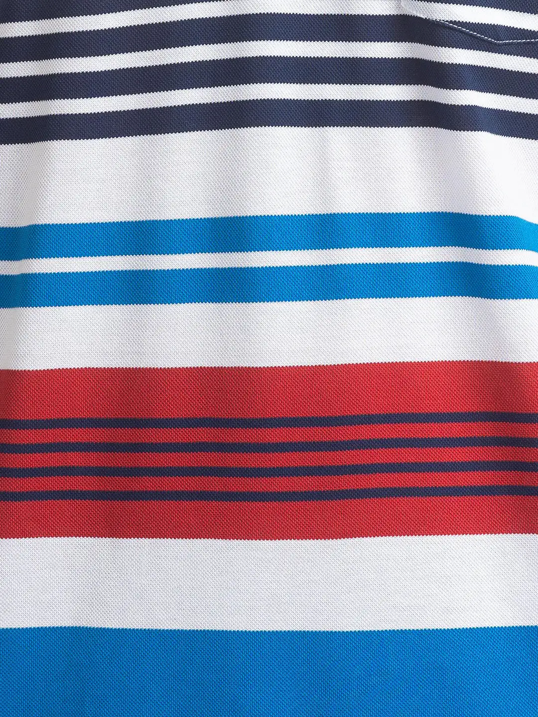 Men White Classic Fit Stripe Cotton Half Sleeve T-Shirt - Image 7