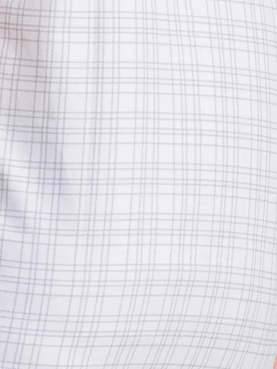 Men White Slim Fit Print Cotton Full Sleeve Shirts - Image 7
