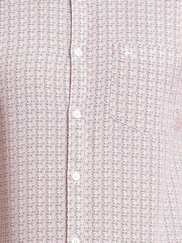Parx Men Pink Printed Slim Fit Cotton Casual Shirt - Image 7