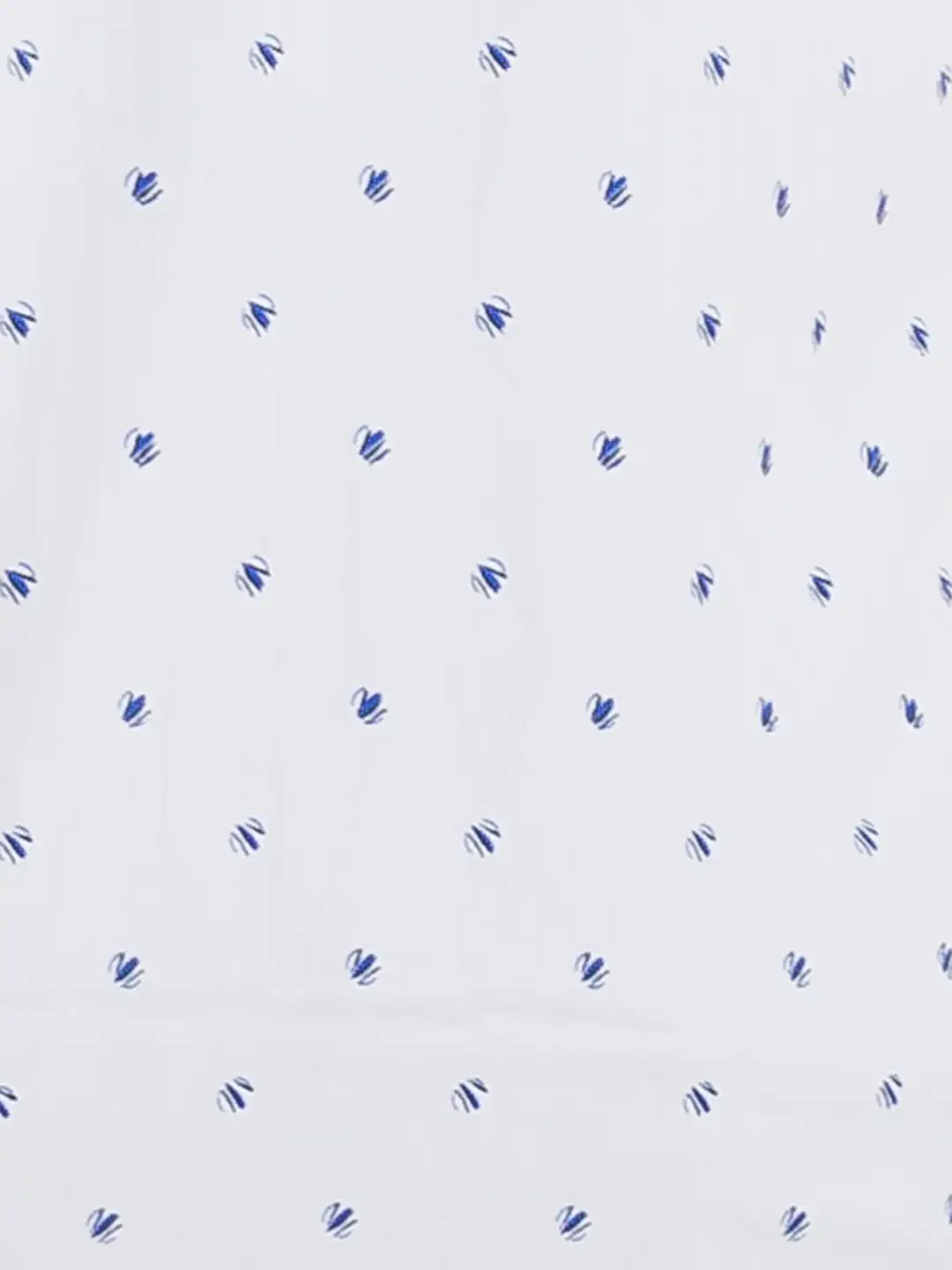 Men White Slim Fit Print Polyester Blend Full Sleeve Shirts - Image 7