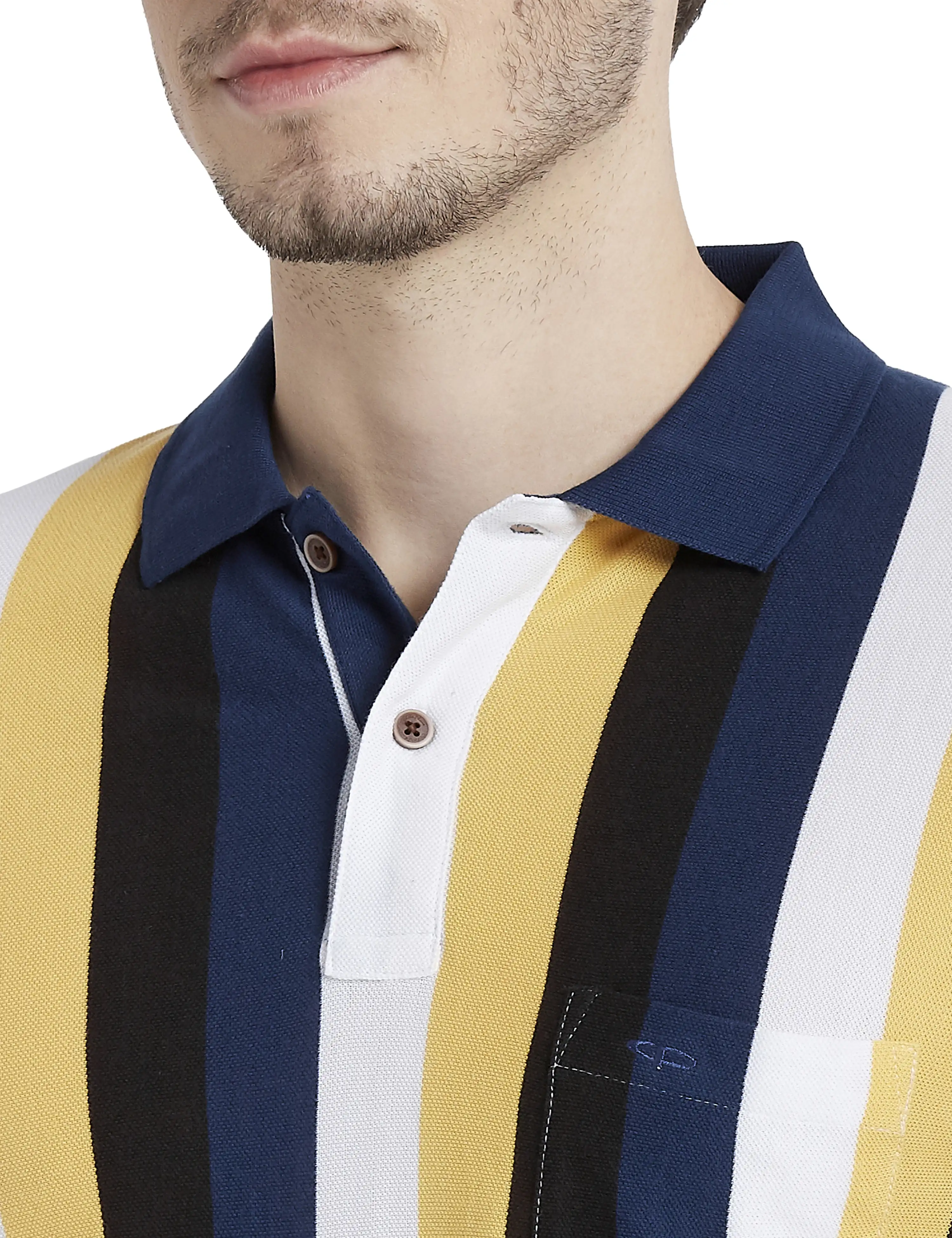 Men White Tailored Fit Print Cotton Half Sleeve T-Shirt - Image 6