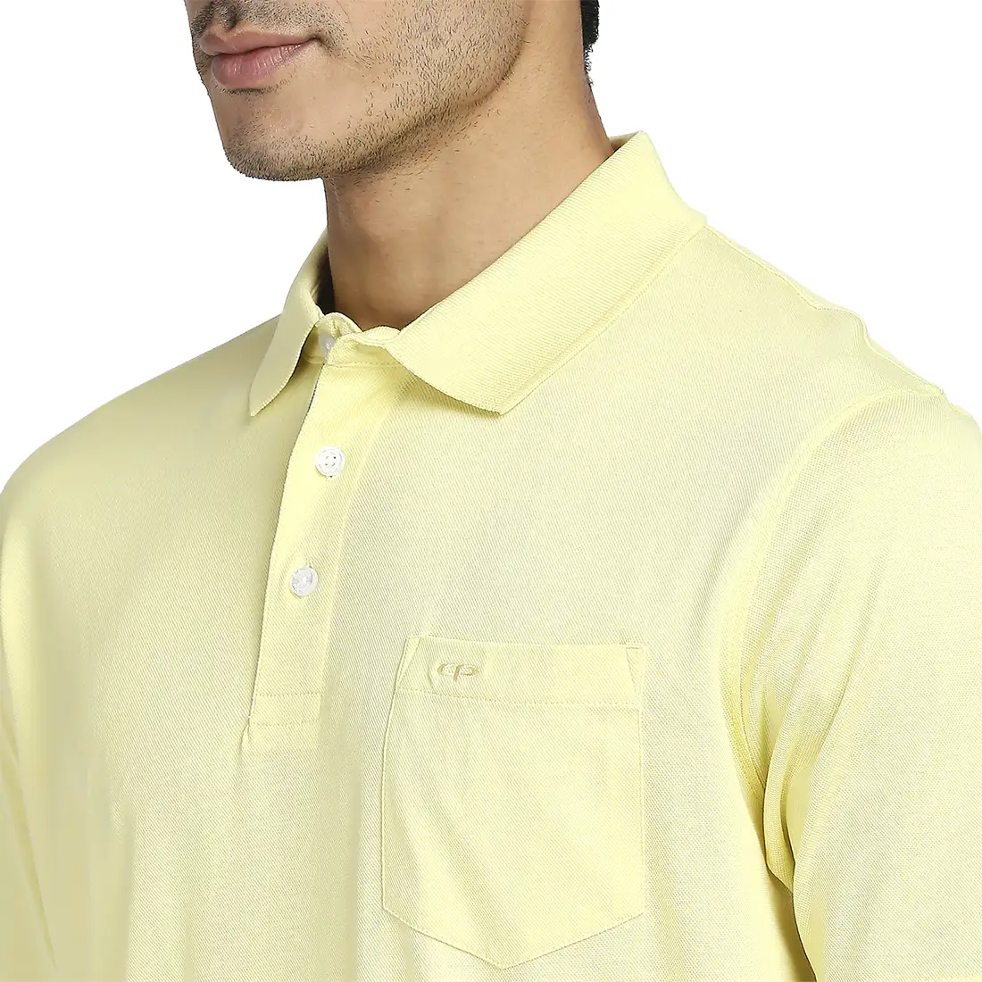 Men Yellow Classic Fit Solid Cotton Half Sleeve T-Shirt - Image 6