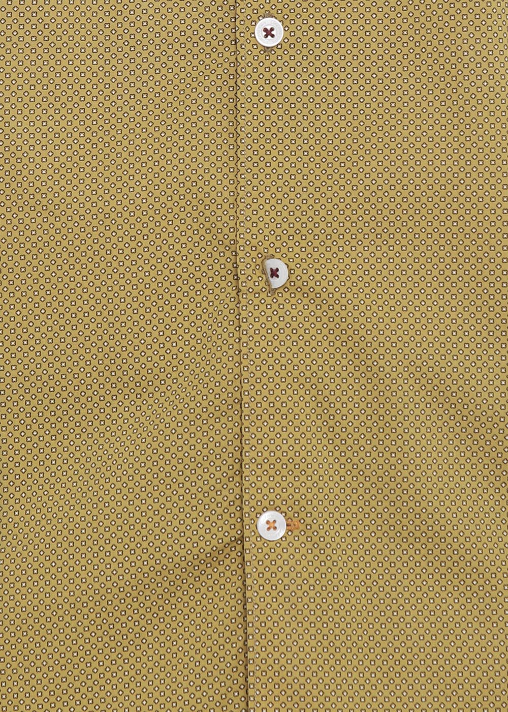 Men Yellow Contemporary Fit Print Cotton Full Sleeve Shirts - Image 7