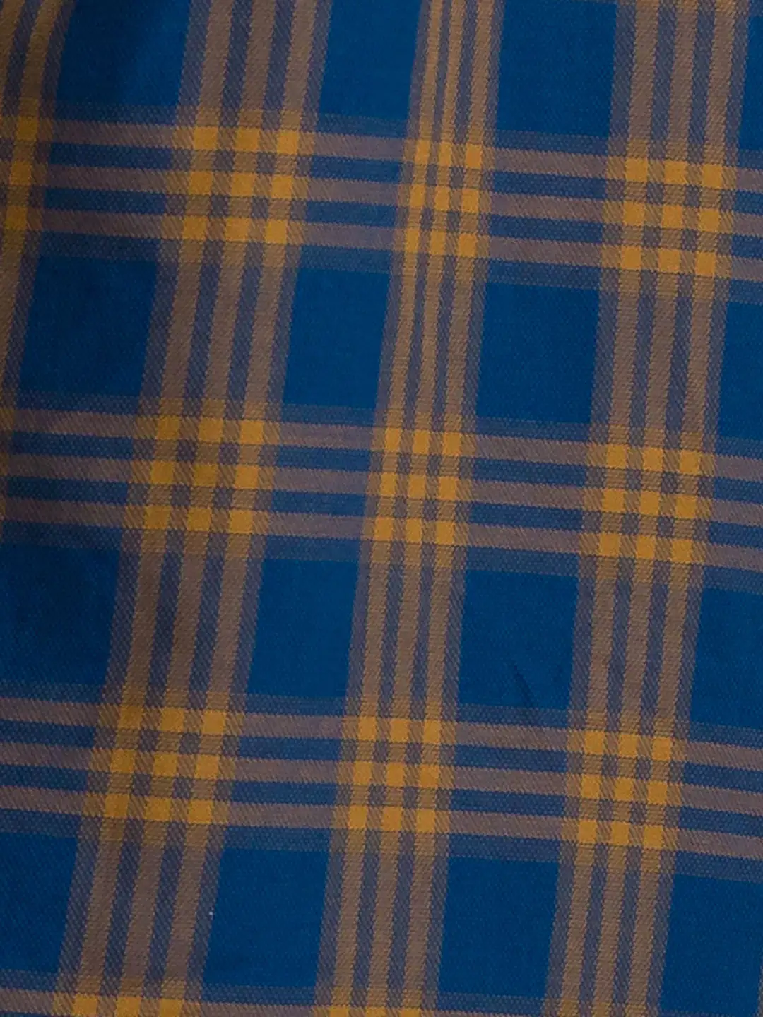 Men Yellow Slim Fit Checks Cotton Full Sleeve Shirts - Image 7