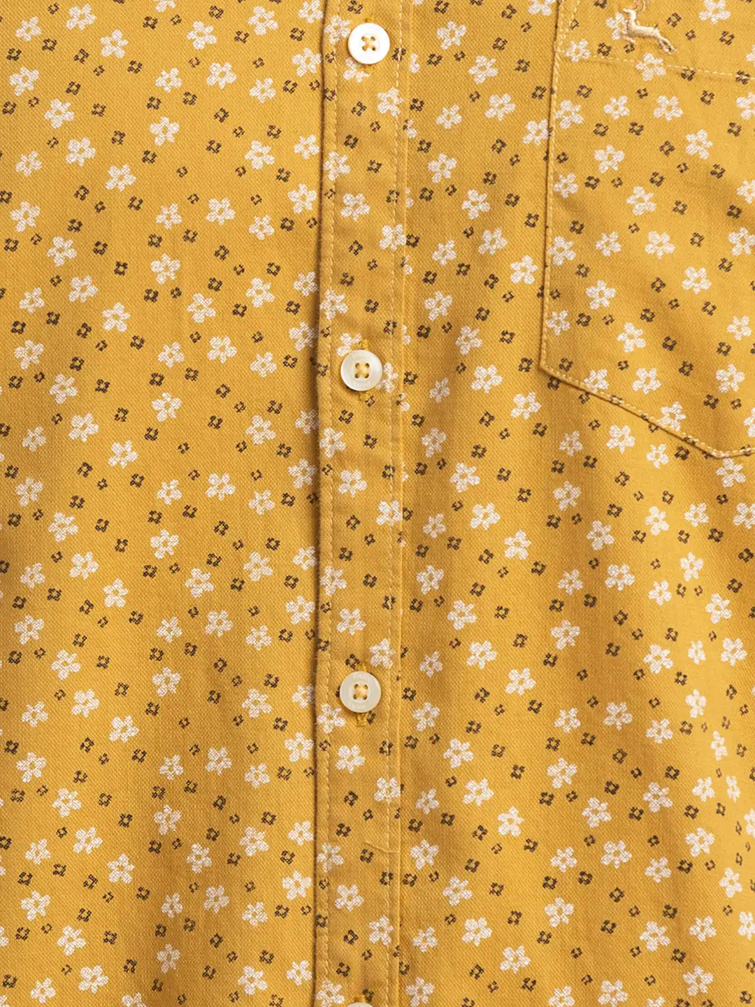 Men Yellow Slim Fit Checks Cotton Full Sleeve Shirts - Image 7