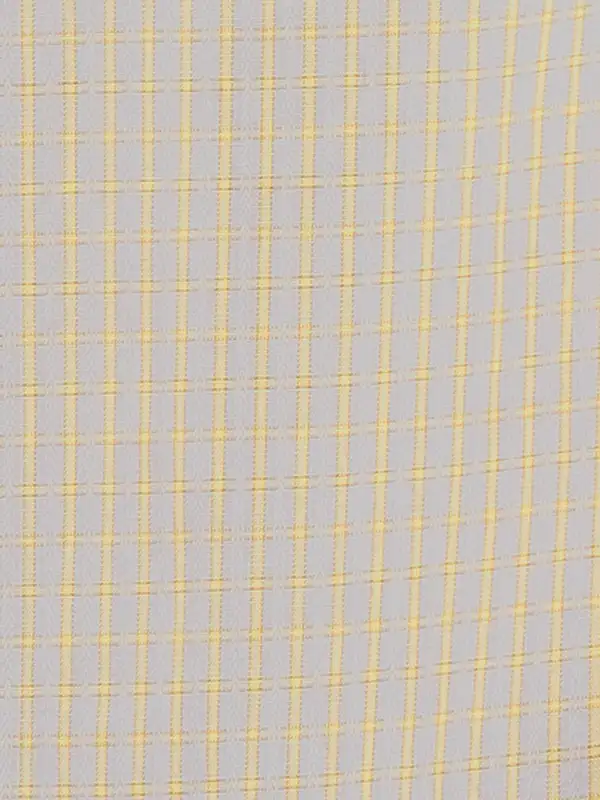 Men Yellow Slim Fit Checks Cotton Shirts - Image 7