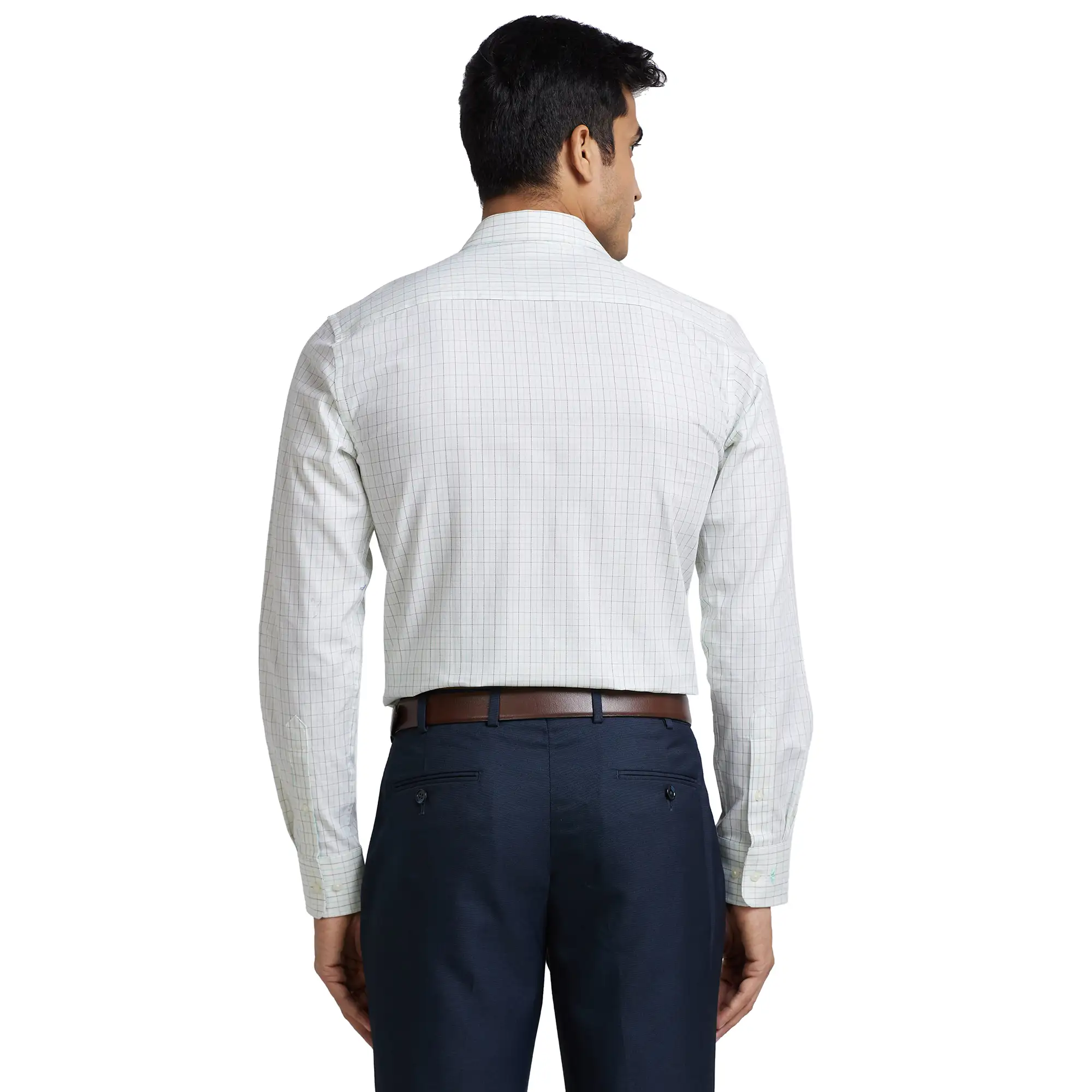 Men Yellow Slim Fit Checks Cotton Shirts - Image 4