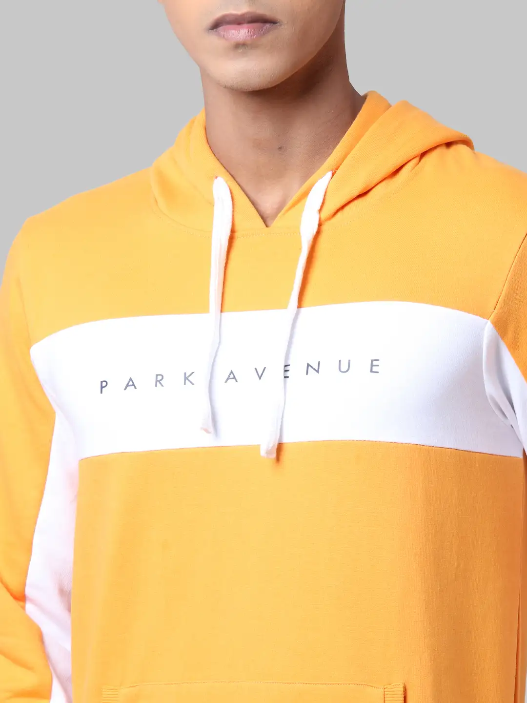 Men Yellow Slim Fit Print Cotton Polyester Blend Sweatshirts - Image 6