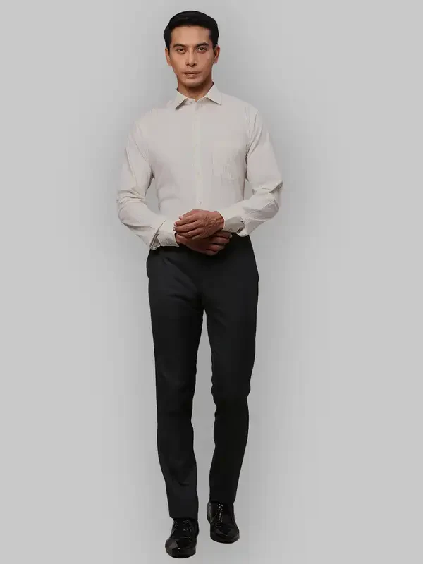 Men Yellow Slim Fit Stripe Cotton Shirts - Image 5