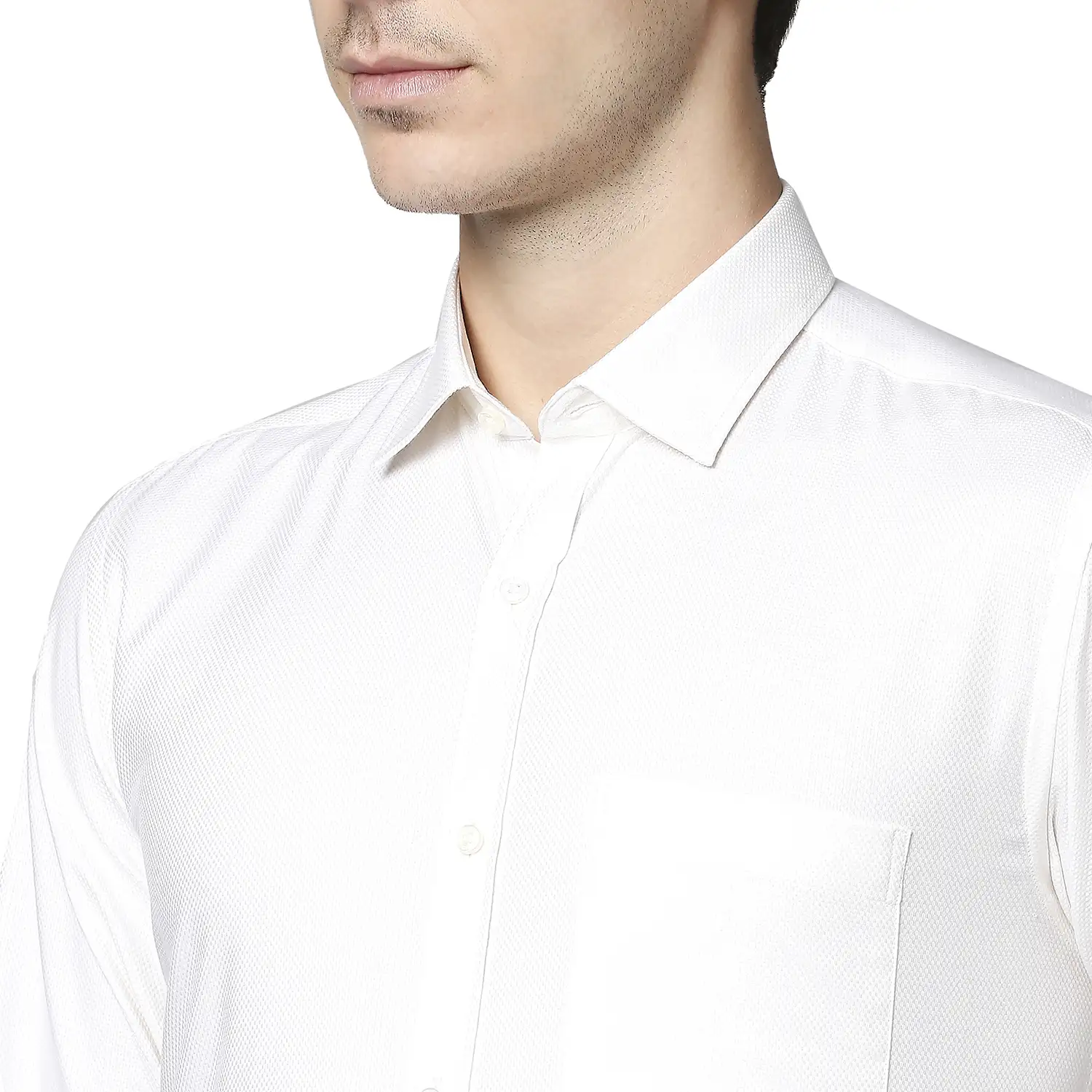Men Yellow Slim Fit Structure Cotton Shirts - Image 6