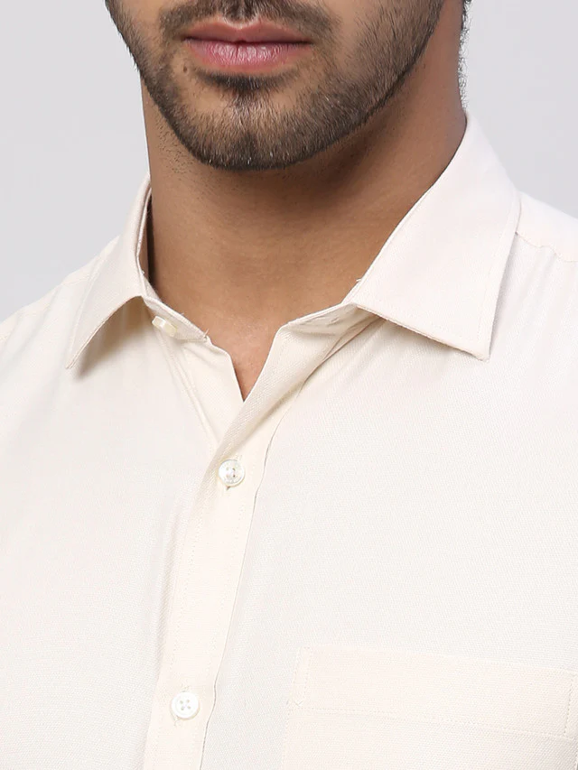 Park Avenue Men Brown Structured Slim Fit Cotton Blend Formal Shirt - Image 6