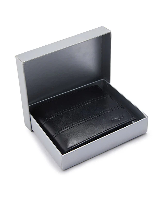 Park Avenue Black Leather Wallet - Image 5