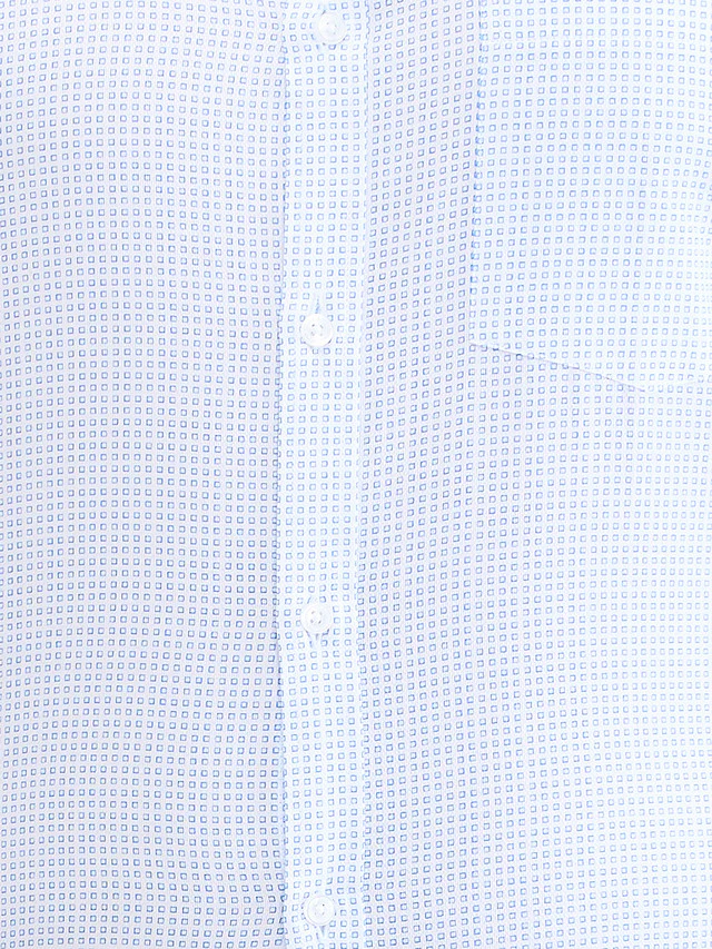 Park Avenue Blue Printed Slim Fit Cotton Formal Shirt - Image 7