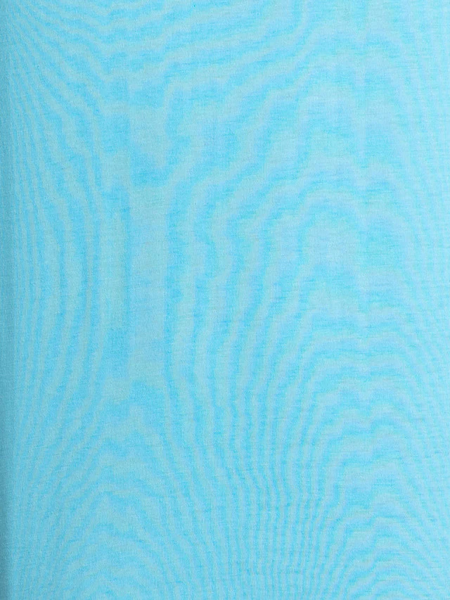 Park Avenue Blue Solid Regular Fit Cotton T-Shirt - Image 7