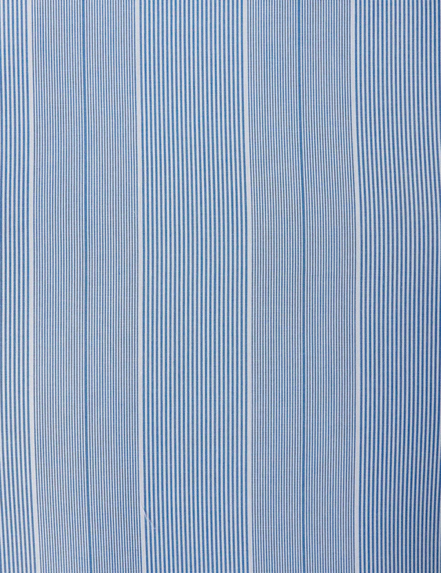 Park Avenue Blue Stripe Slim Fit Cotton Formal Shirt - Image 7