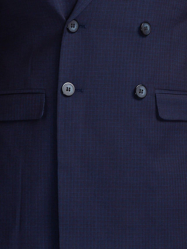 Park Avenue Blue Super Slim Fit Terylene Blend Suit - Image 7