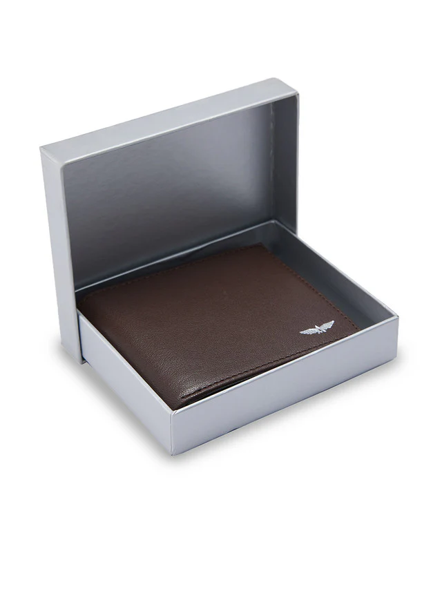 Park Avenue Brown Leather Wallet - Image 5