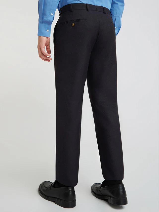 Park Avenue Brown Stripe Regular Fit Polyester Blend Trouser - Image 4