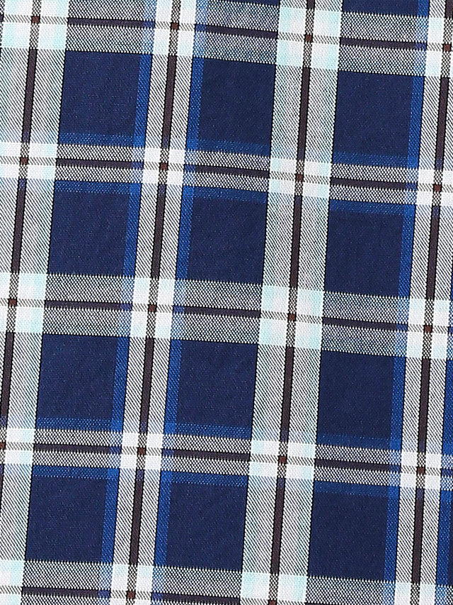 Park Avenue Blue Checks Slim Fit Cotton Casual Shirt - Image 7