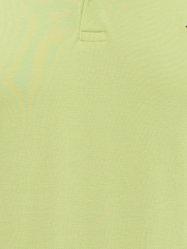 Park Avenue Green Solid Slim Fit Half Sleeve Cotton Blend T-Shirt - Image 7