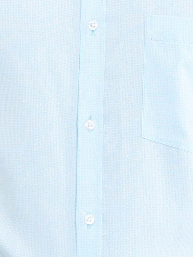 Park Avenue Green Structure Slim Fit Full Sleeve Cotton Shirt - Image 7