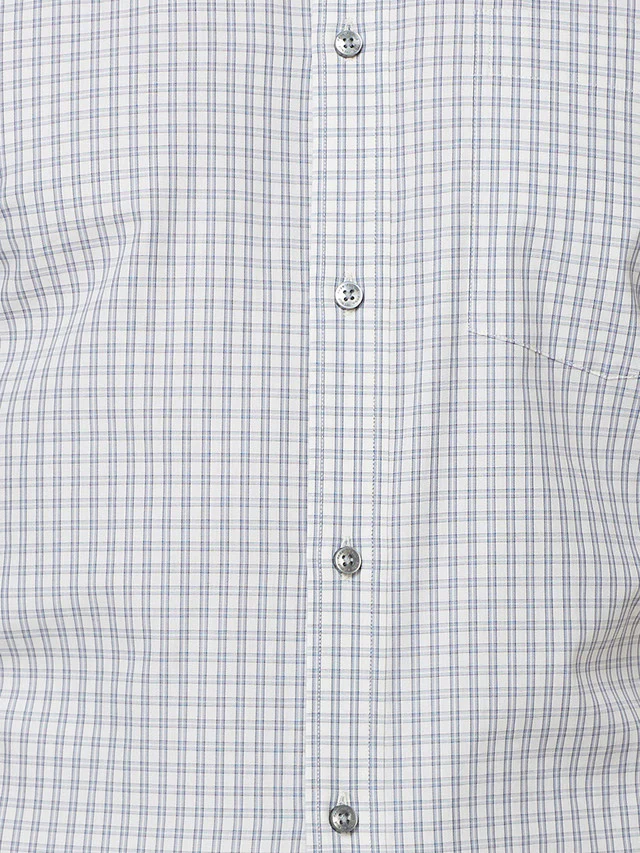 Park Avenue Grey Checks Regular Fit Cotton Formal Shirt - Image 7
