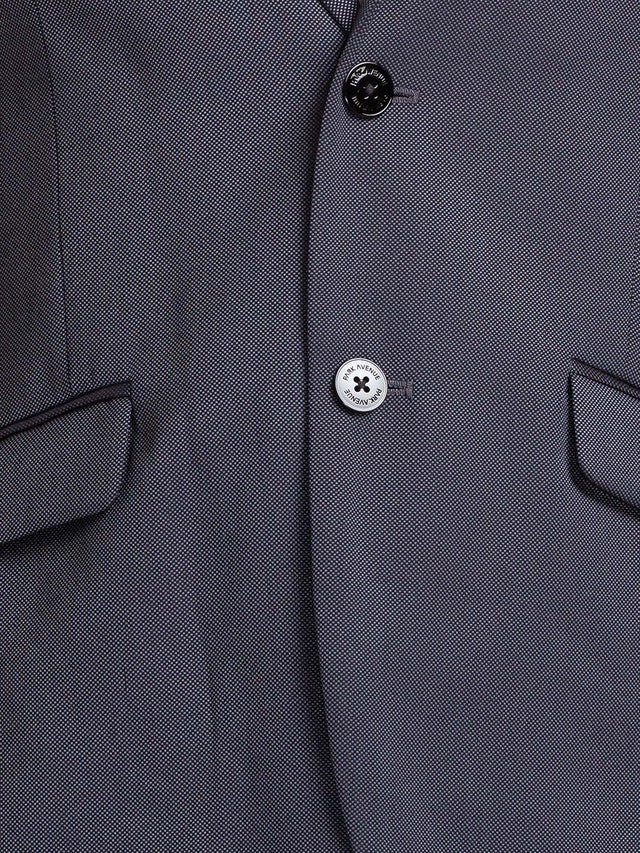 Park Avenue Grey Structure Regular Fit Terylene Blend Suit - Image 7