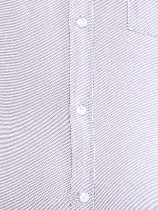 Park Avenue Grey Structure Slim Fit Cotton Formal Shirt - Image 7