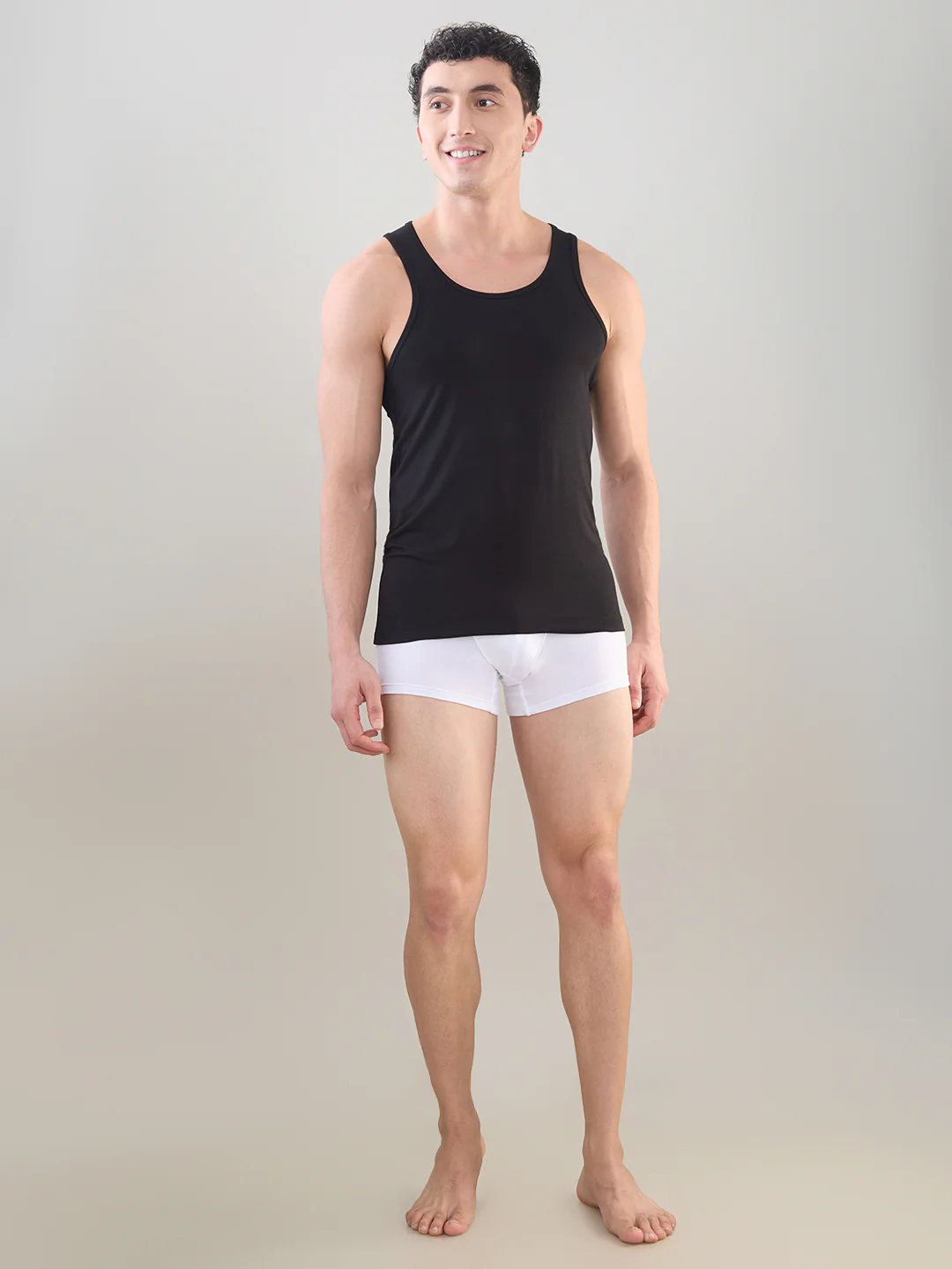 Park Avenue Men Black Bamboo Blend Vest - Image 5