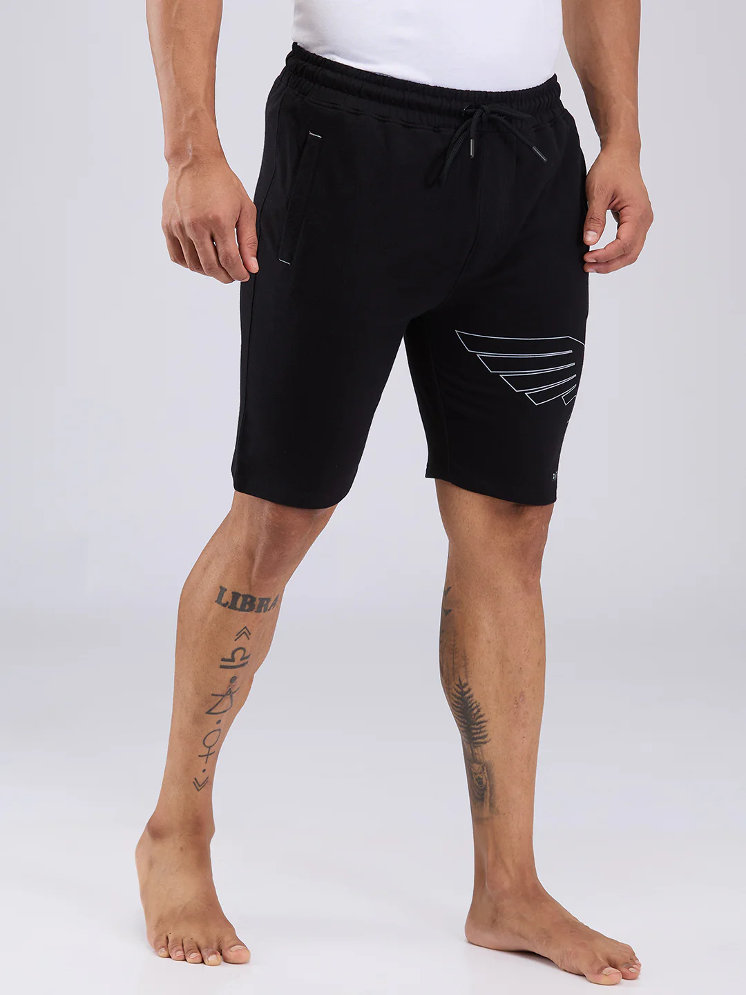 Park Avenue Men Black Cotton Short - Image 2