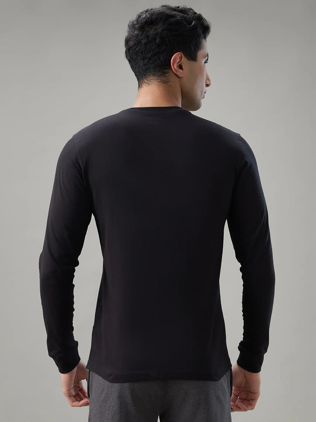 Park Avenue Men Black Cotton T-Shirt - Image 4