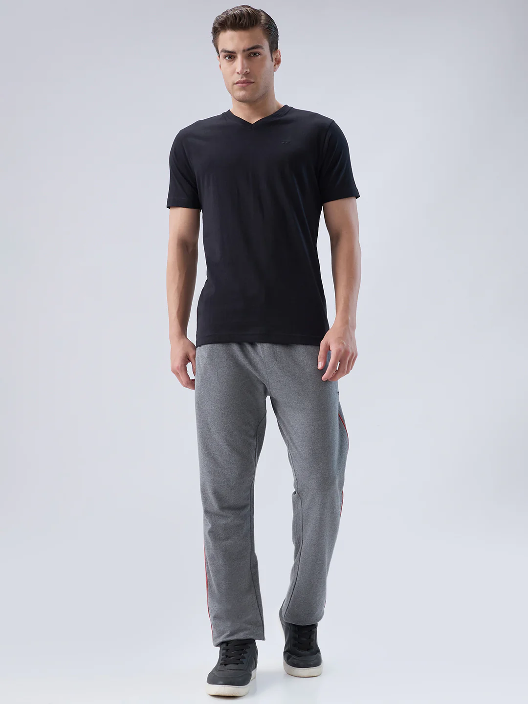 Park Avenue Men Black Cotton T-Shirt - Image 5