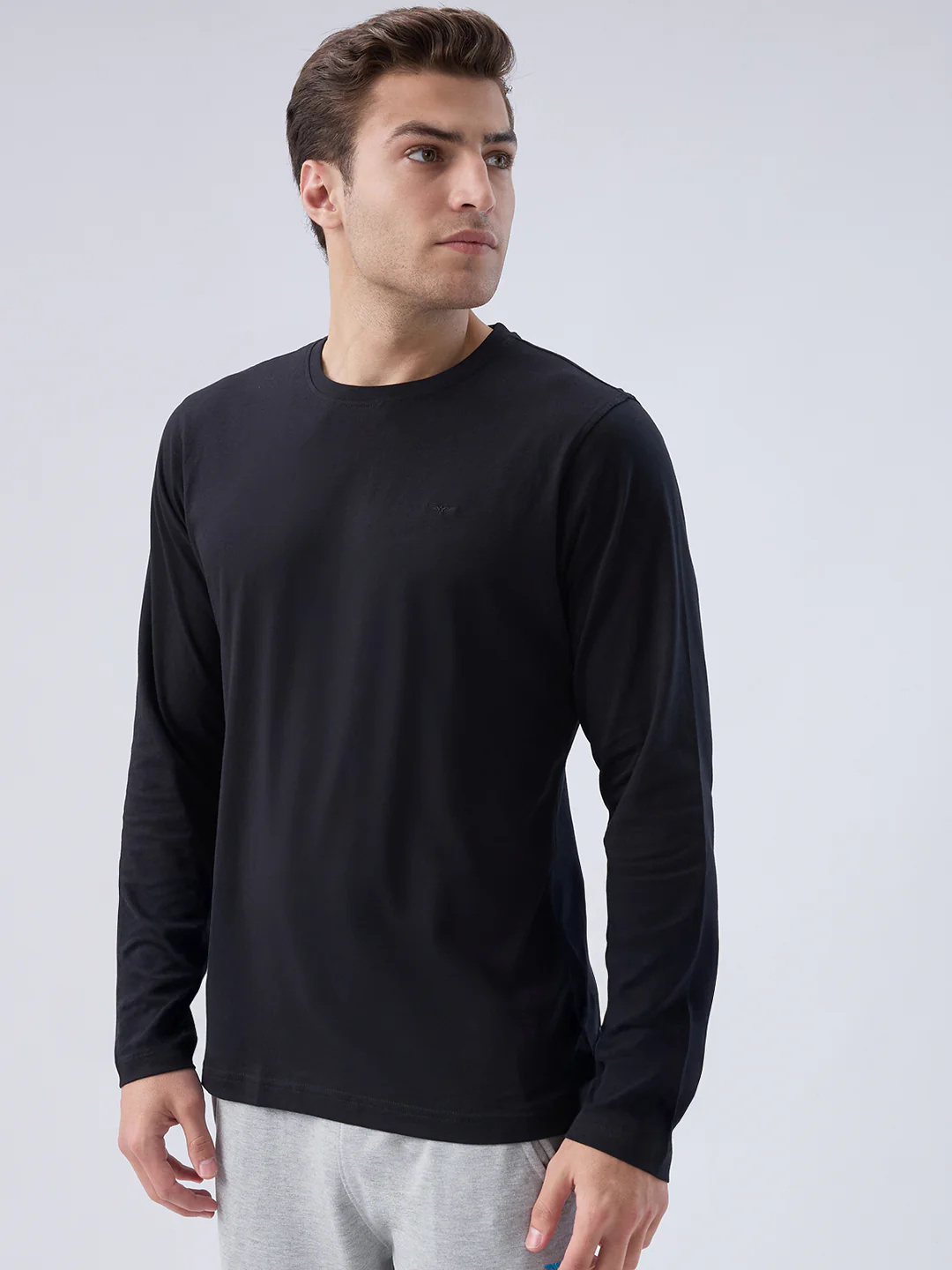 Park Avenue Men Black Cotton T-Shirt - Image 3