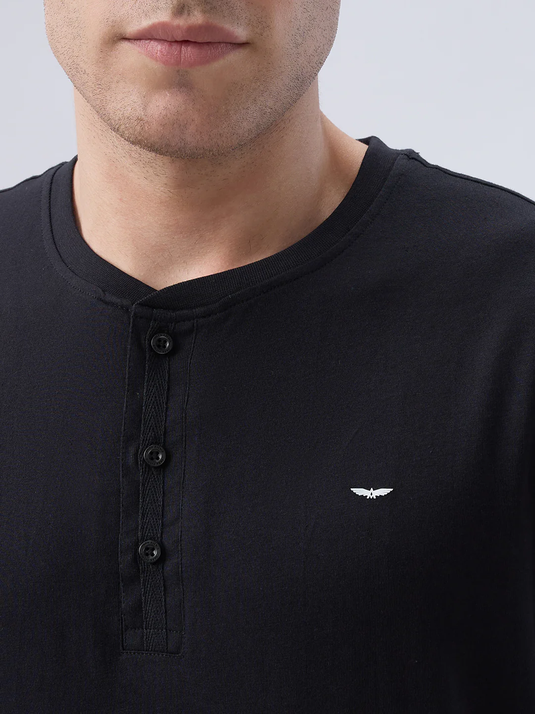 Park Avenue Men Black Cotton T-Shirt - Image 6