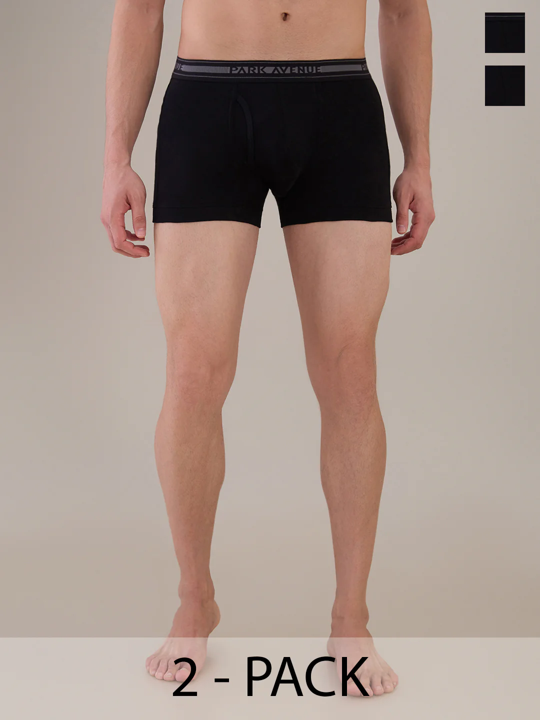 Park Avenue Men Black Cotton Trunk