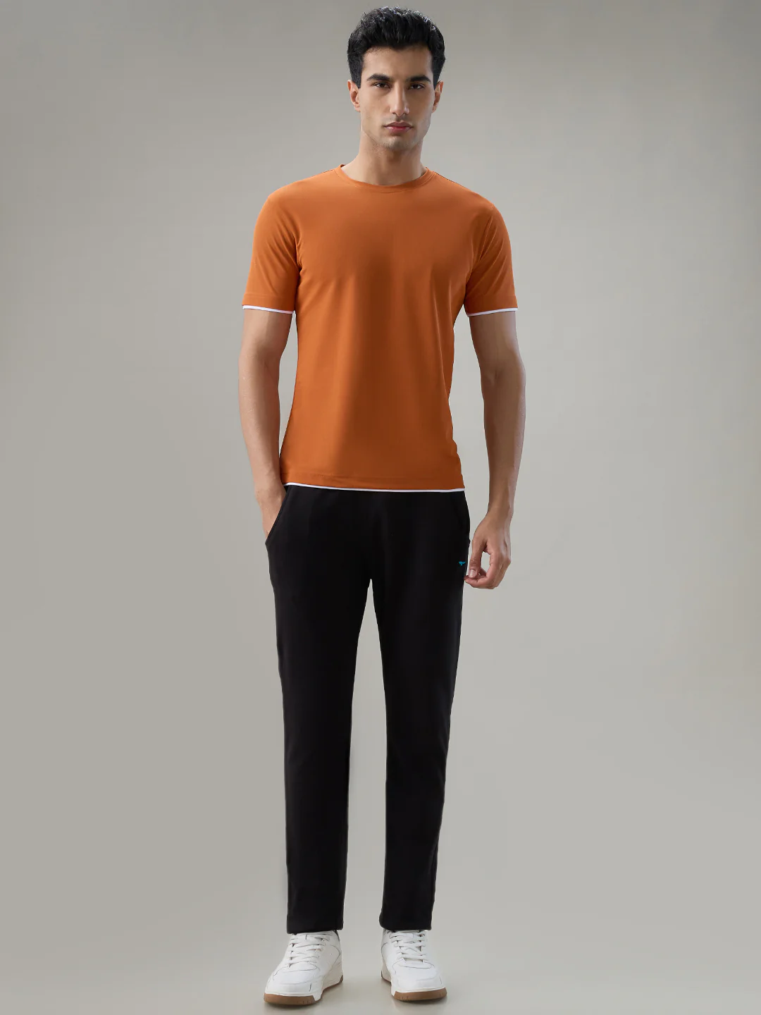 Park Avenue Men Black Polyester T-shirt - Image 5