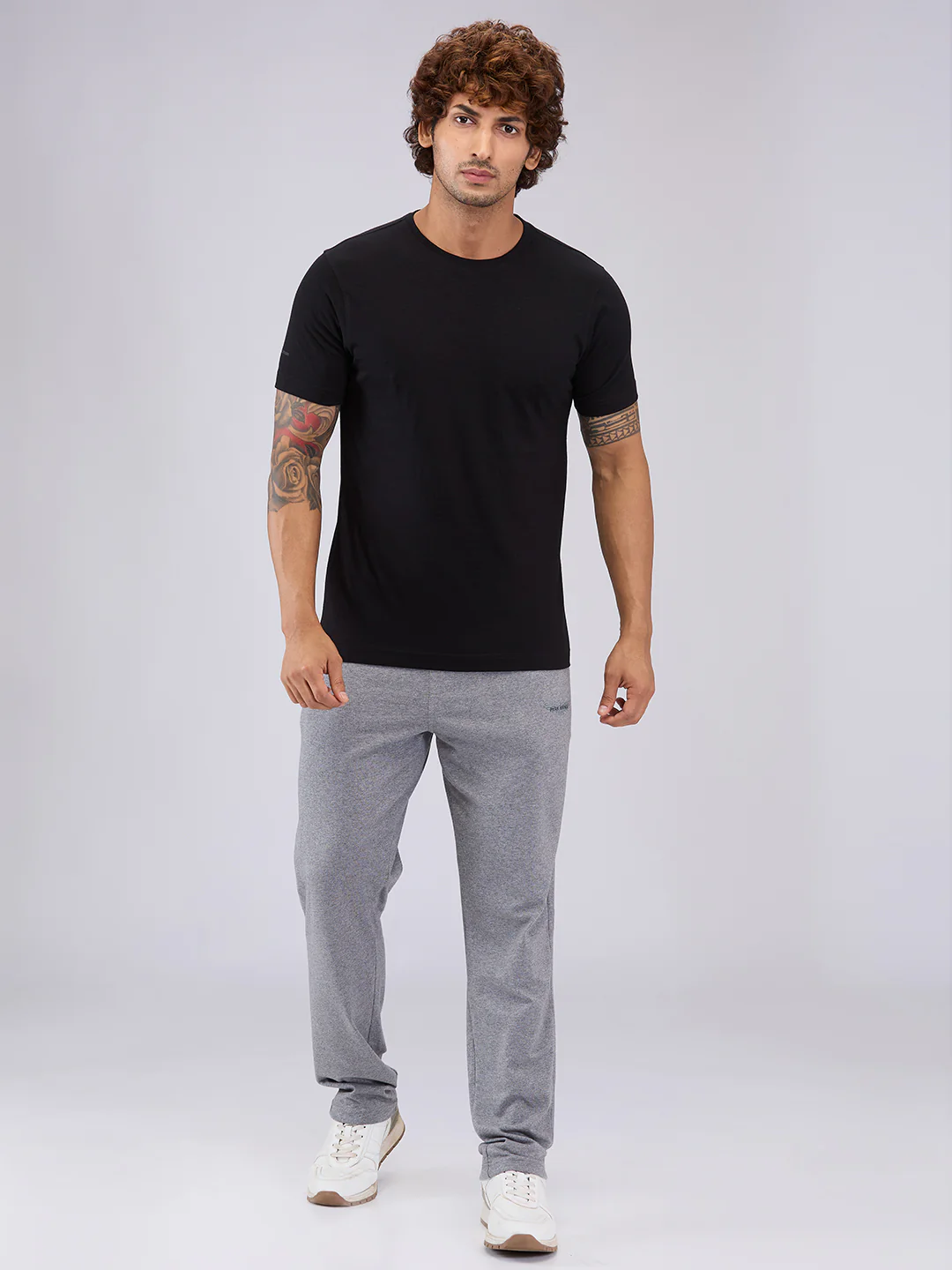 Park Avenue Men Black Regular Fit Cotton T-Shirt - Image 5