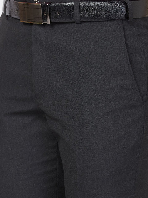 Park Avenue Men Black Regular Fit Solid Trouser - Image 7