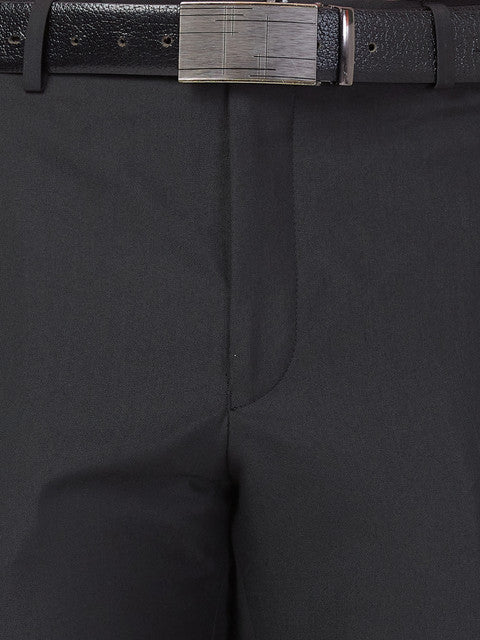 Park Avenue Men Black Smart Fit Structured Trouser - Image 7