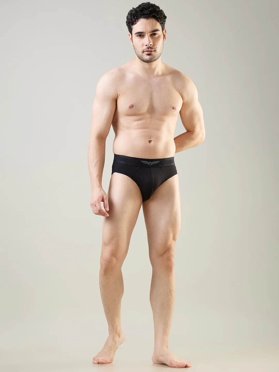 Park Avenue Men Black Supima Blend Brief - Image 2