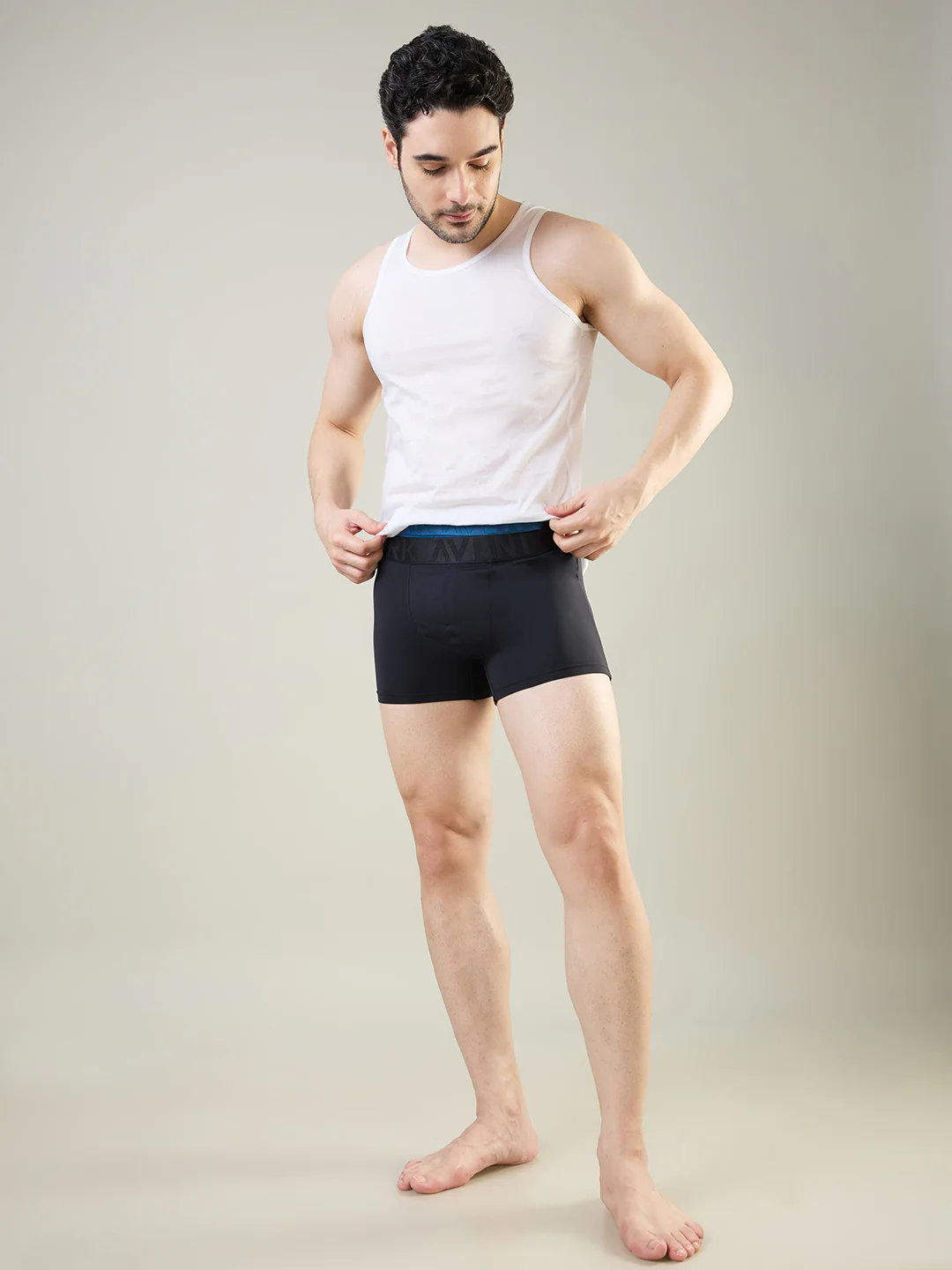 Park Avenue Men Black Tactel Nyloan Blend Trunk - Image 6