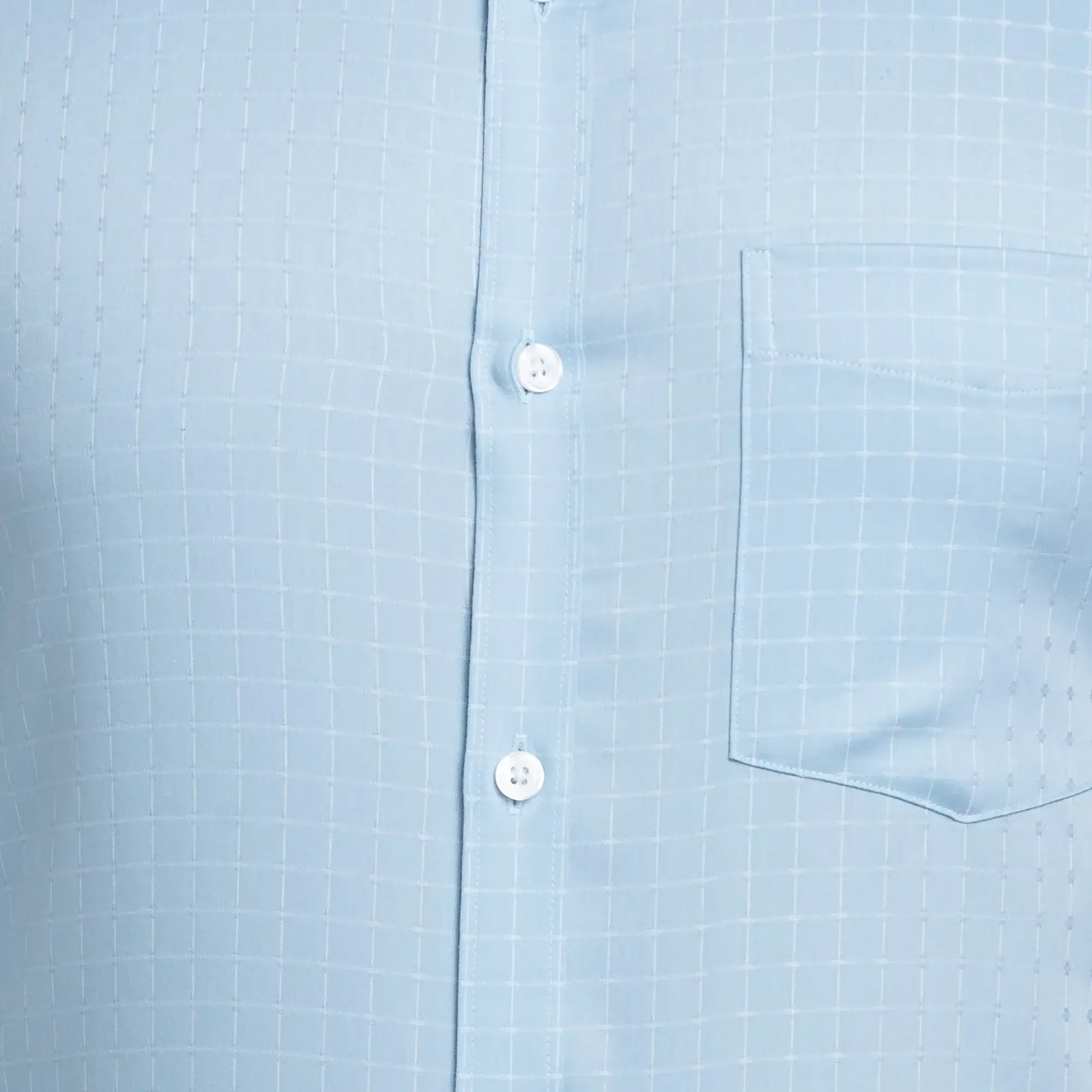 Park Avenue Men Blue Checks Slim Fit Cotton Shirt - Image 7