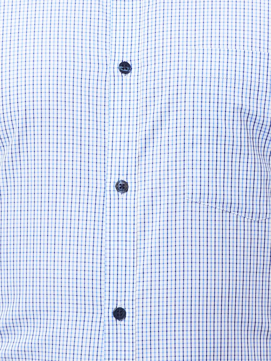 Park Avenue Men Blue Checks Slim Fit Cotton Shirts - Image 7