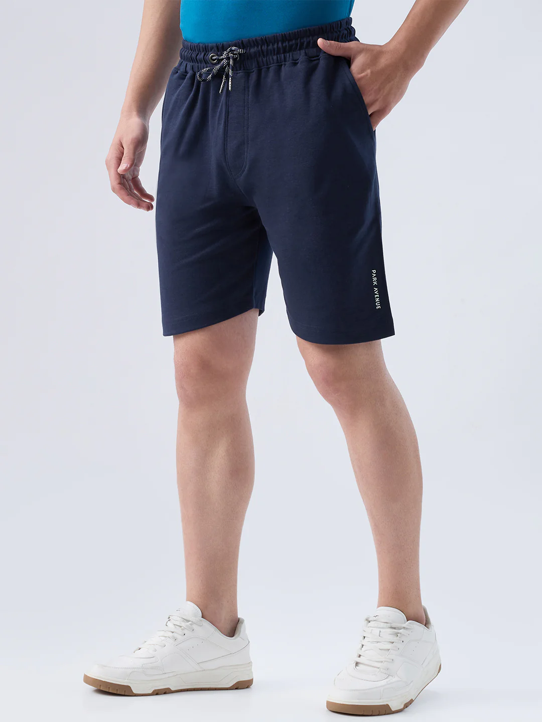 Park Avenue Men Blue Cotton Blend Boxer - Image 3