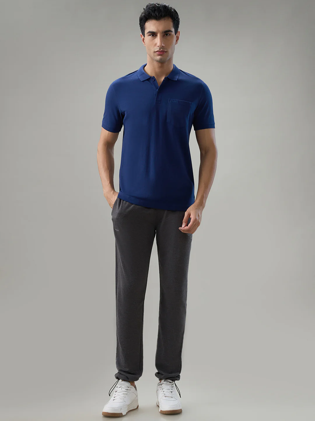 Park Avenue Men Blue Cotton Blend T-Shirt - Image 5